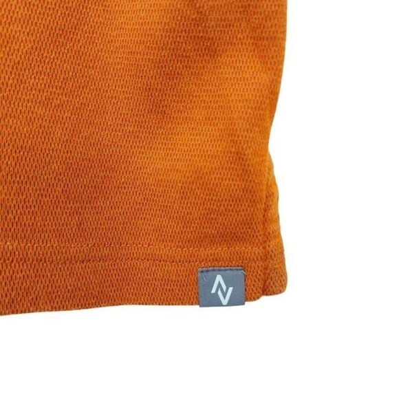 Eddie Bauer Polo Shirt Mens Small Orange Travex Short Sleeve Golf Outdoor - Picture 5 of 9